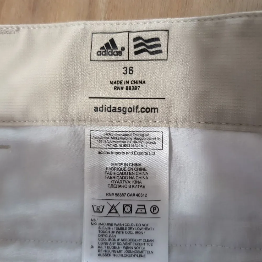 Adidas Golf Shorts Mens Size 36x11
